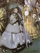 Edouard Manet At Longchamp Racecourse oil on canvas